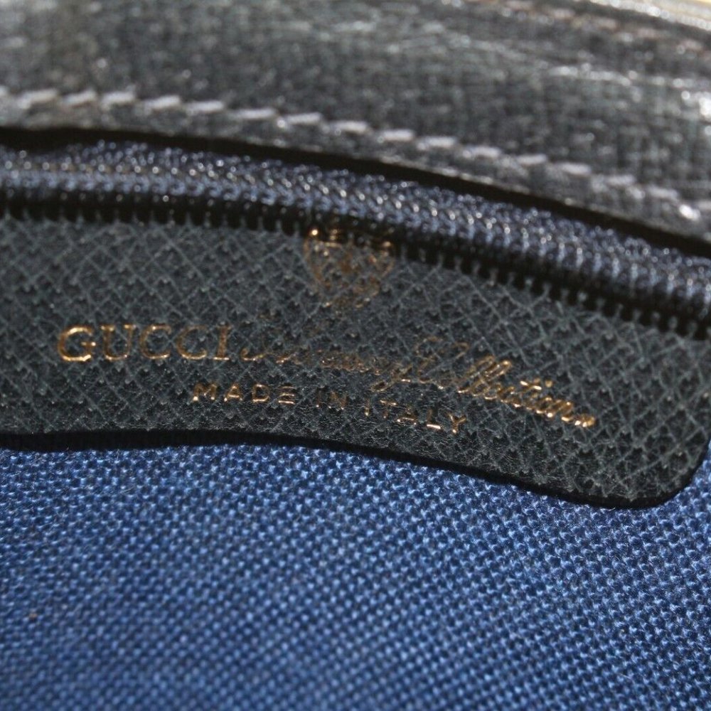 Gucci Navy Supreme GG Zip Pouch Case 1G525C - Picture 4 of 13